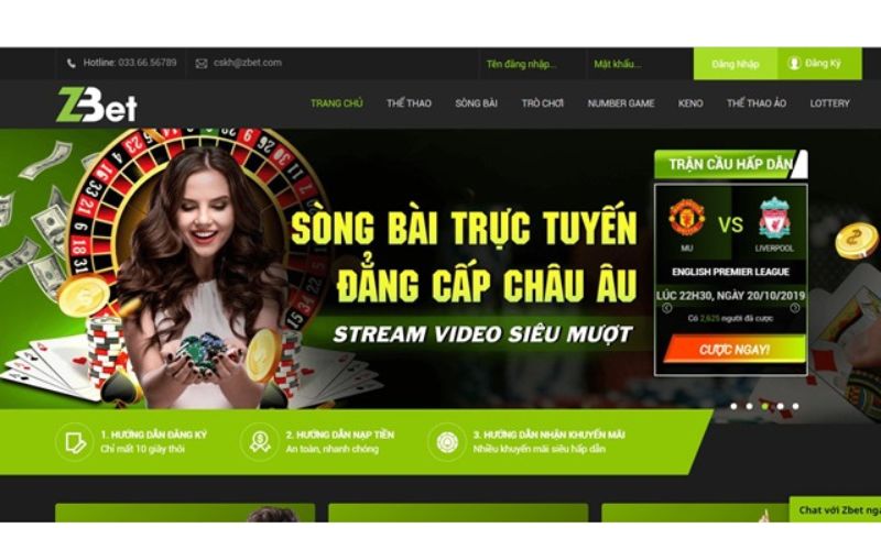 Hướng dẫn cách chơi Casino Zbet