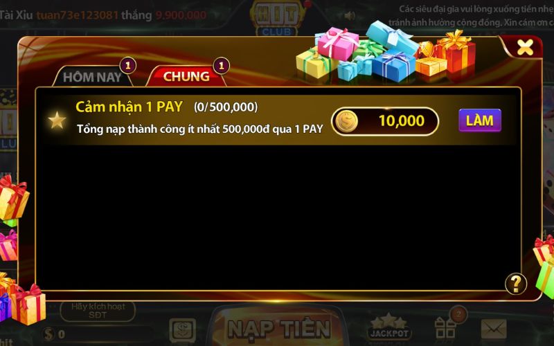 Các bước lấy mã Giftcode Hitclub